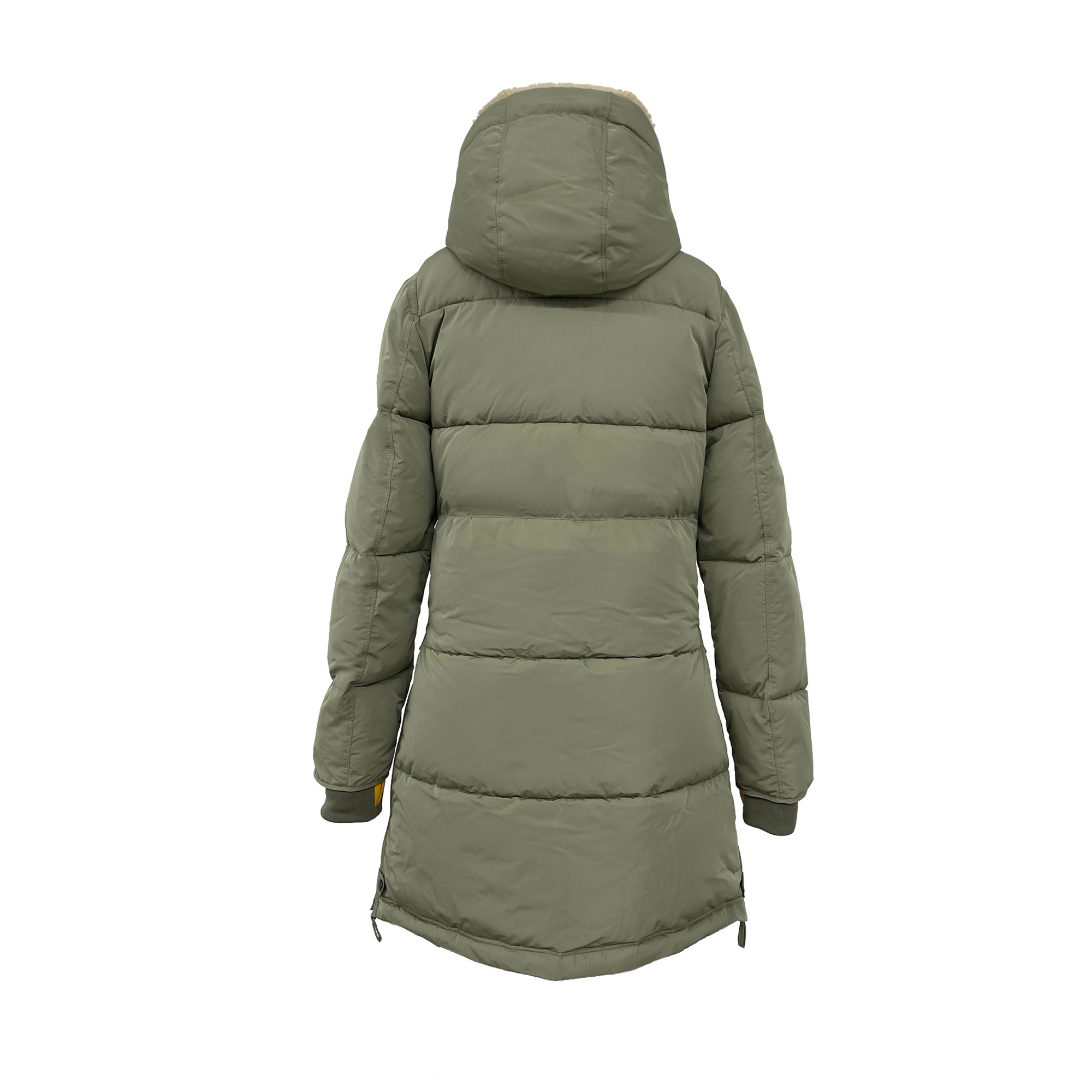 LUA Mantel midi Parka mit Kapuze light olive LUA Mantel midi Parka mit Kapuze light olive